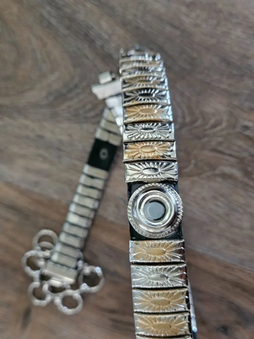 Western boho silver gold metal women's chain belt vintage festival adjustable
